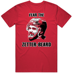 Fear The Zetterbeard Henrik Zetterberg Hank Detroit Hockey Town Classic Cotton Unisex T Shirt