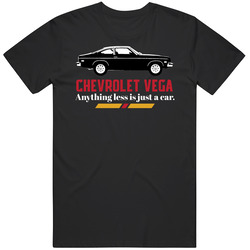 1975 Chevrolet Vega Cosworth Twin Cam B And W Anything Less Is Just A Car Fan Classic Cotton Unisex T Shirt