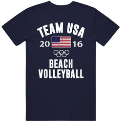 United States Usa Beach Volleyball Rio 2016 Olympic Team Support Classic Cotton Unisex T Shirt