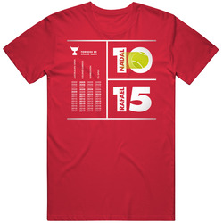 Rafa Nadal King Of Clay French Open Champion 10 Titles Legend Red Classic Cotton Unisex T Shirt