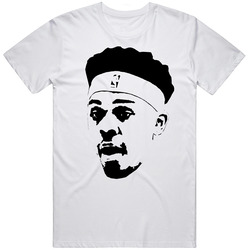 Zach Lofton Big Face Silhouette Detroit Basketball Fan Classic Cotton Unisex T Shirt
