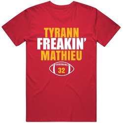 Tyrann Freakin Mathieu Kansas City Football Sports Fan Classic Cotton Unisex T Shirt
