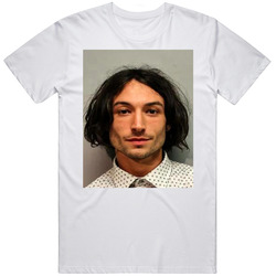Ezra Miller Mugshot Classic Cotton Unisex T Shirt Ezra Miller Mugshot Classic Cotton Unisex T Shirt