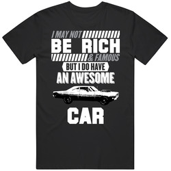 1969 Plymouth Road Runner 440 V8 1st Gen B And W But I Do Have An Awesome Car Funny Fan Classic Cotton Unisex T Shirt