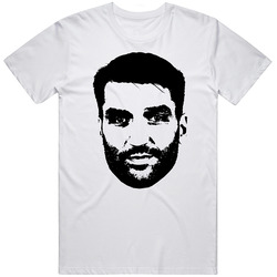 Patrice Bergeron Big Face Silhouette Boston Hockey Fan Classic Cotton Unisex T Shirt