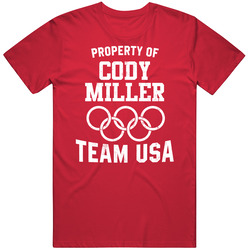 Property Of Cody Miller Usa Swimming 4 X 100 M Medley Relay Olympics Classic Cotton Unisex T Shirt