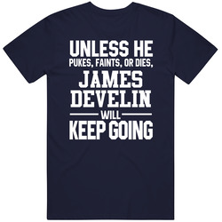 James Develin Keeps On Going Unless New England Football Classic Cotton Unisex T Shirt