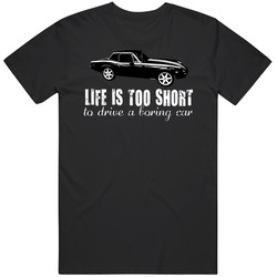 1972 Jensen Healey 2 B And W Life Is Too Short Retro Vintage Car Fan Classic Cotton Unisex T Shirt