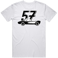 1957 Chevrolet Corvette C1 283 Convertible Vintage Car Year Classic Cotton Unisex T Shirt