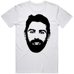 Nick Leddy Big Face Silhouette Long Island New York Hockey Fan T Classic Cotton Unisex T Shirt