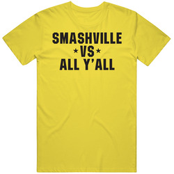 Smashville Vs. All Y'all Cool Nashville Hockey Fan Gift Classic Cotton Unisex T Shirt