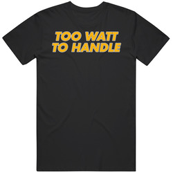Too Watt To Handle Funny Tj Watt Black Classic Cotton Unisex T Shirt