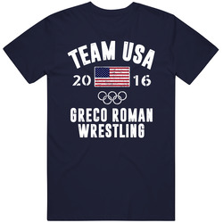 United States Usa Greco Roman Wrestling Rio 2016 Olympic Team Support Classic Cotton Unisex T Shirt