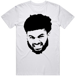 Jamal Murray Big Head Silhouette Denver Basketball Fan Classic Cotton Unisex T Shirt