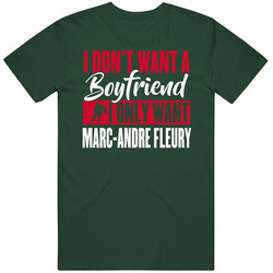 I Don't Want A Boyfriend I Only Want Marc-andre Fleury Classic Cotton Unisex T Shirt