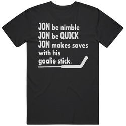 Jonathan Quick La Los Angeles Hockey Goalie Classic Cotton Unisex T Shirt
