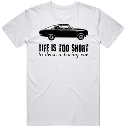 1965 Plymouth Barracuda S 273 Life Is Too Short Retro Vintage Car Classic Cotton Unisex T Shirt