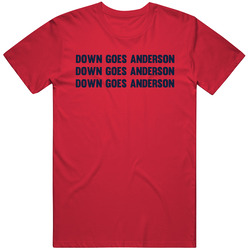 Down Goes Anderson Tim Anderson Jose Ramirez Fight Cleveland Fan V3 Classic Cotton Unisex T Shirt