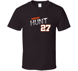 Kareem Hunt 27 Favorite Player Fan Classic Cotton Unisex T Shirt