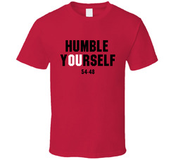 Humble Yourself 54-48 Rose Bowl Win Cool Football Fan Classic Cotton Unisex T Shirt