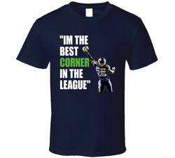 Richard Sherman Seattle Football Im The Best Corner In The League Classic Cotton Unisex T Shirt
