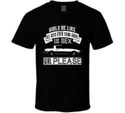 Guys Think About Sex And 1978 Mazda Rx7 Sa22c B And W Vintage Car Fan Classic Cotton Unisex T Shirt