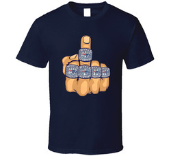 New England Football Patriots World Champions Tom Brady Bill Belicheck Hand Injury Superbowl Rings Cool Funny Finger Classic Cotton Unisex T Shirt