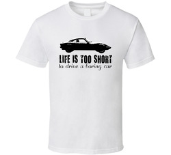 1968 Vauxhall Opel Gt 1900 Life Is Too Short Retro Vintage Car Classic Cotton Unisex T Shirt
