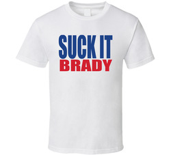 Tom Brady Super Bowl New England Hater Suck It Cool Funny Football Fan Classic Cotton Unisex T Shirt