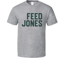 Feed Aaron Jones Green Bay Football Fan Classic Cotton Unisex T Shirt