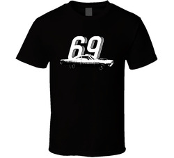 1969 Plymouth Road Runner 440 V8 1st Gen B And W Vintage Car Year Fan Classic Cotton Unisex T Shirt
