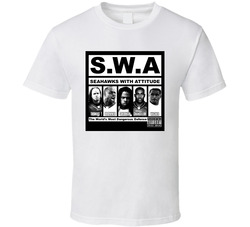 Seahwaks With Attitude Swa Richard Sherman Booby Wagner   Football Classic Cotton Unisex T Shirt