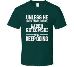 Aaron Ripkowski Keeps On Going Unless Green Bay Football Classic Cotton Unisex T Shirt