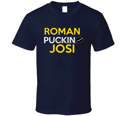 Roman Josi Nashville Puckin Hockey Classic Cotton Unisex T Shirt