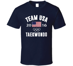 United States Usa Taekwondo Rio 2016 Olympic Team Support Classic Cotton Unisex T Shirt