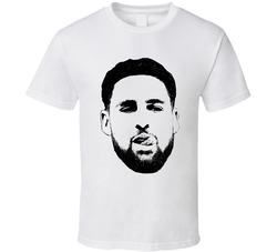 Klay Thompson Big Face Silhouette Golden State Basketball Fan Classic Cotton Unisex T Shirt