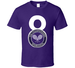 Roger Federer 8 Wimbledon Titles History Goat Tennis Player Classic Cotton Unisex T Shirt
