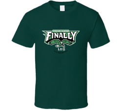 Philadelphia Football Superbowl Champs Fly Eagles Fly Finally Cool Fan Classic Cotton Unisex T Shirt