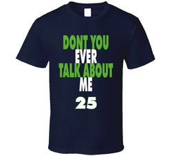 Richard Sherman Seattle Football-dont You Ever Talk About Me Classic Cotton Unisex T Shirt