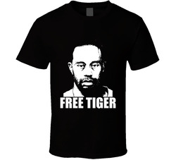 Tiger Woods Dui Suspension Free Tiger Funny  Shot Classic Cotton Unisex T Shirt