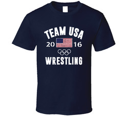 United States Usa Wrestling Rio 2016 Olympic Team Support Classic Cotton Unisex T Shirt