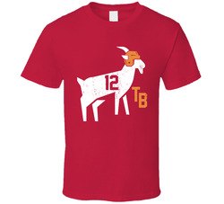 Tom Brady Tb12 Goat Tampa Bay Football Fan Classic Cotton Unisex T Shirt