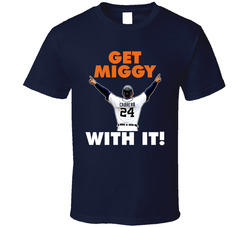 Miguel Cabrera Detroit Baseball Player Get Miggy With It Classic Cotton Unisex T Shirt