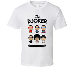Novak Jelena Djokovic Djoker Faces Cartoon Cool Tennis Fan Classic Cotton Unisex T Shirt