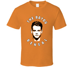 Joe Burrow The Bayou Bengal Cincinnati Football Fan Classic Cotton Unisex T Shirt