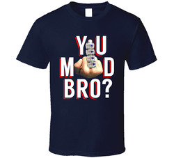 You Mad Bro Funny Tom Brady Suspension New England Football Rings Middle Finger Classic Cotton Unisex T Shirt