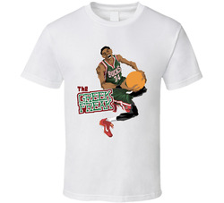 The Greek Freak 34 Giannis Antetokounmpo Milwaukee Basketball Classic Cotton Unisex T Shirt