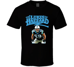 Luke Kuechly Carolina Football Player Lukes Of Hazzard Classic Cotton Unisex T Shirt