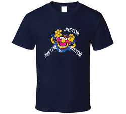 Justin Turner La Dodgers Mvp Animal Muppets Cartoon Funny World Series 2017 Baseball Fan Classic Cotton Unisex T Shirt