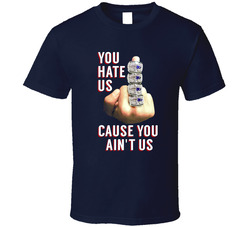 Hate Us Cause You Aint Us Tom Brady New England Football Classic Cotton Unisex T Shirt